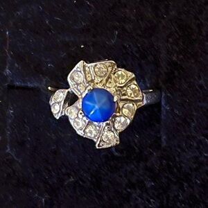 Vintage 18k HGE Star Sapphire Ring